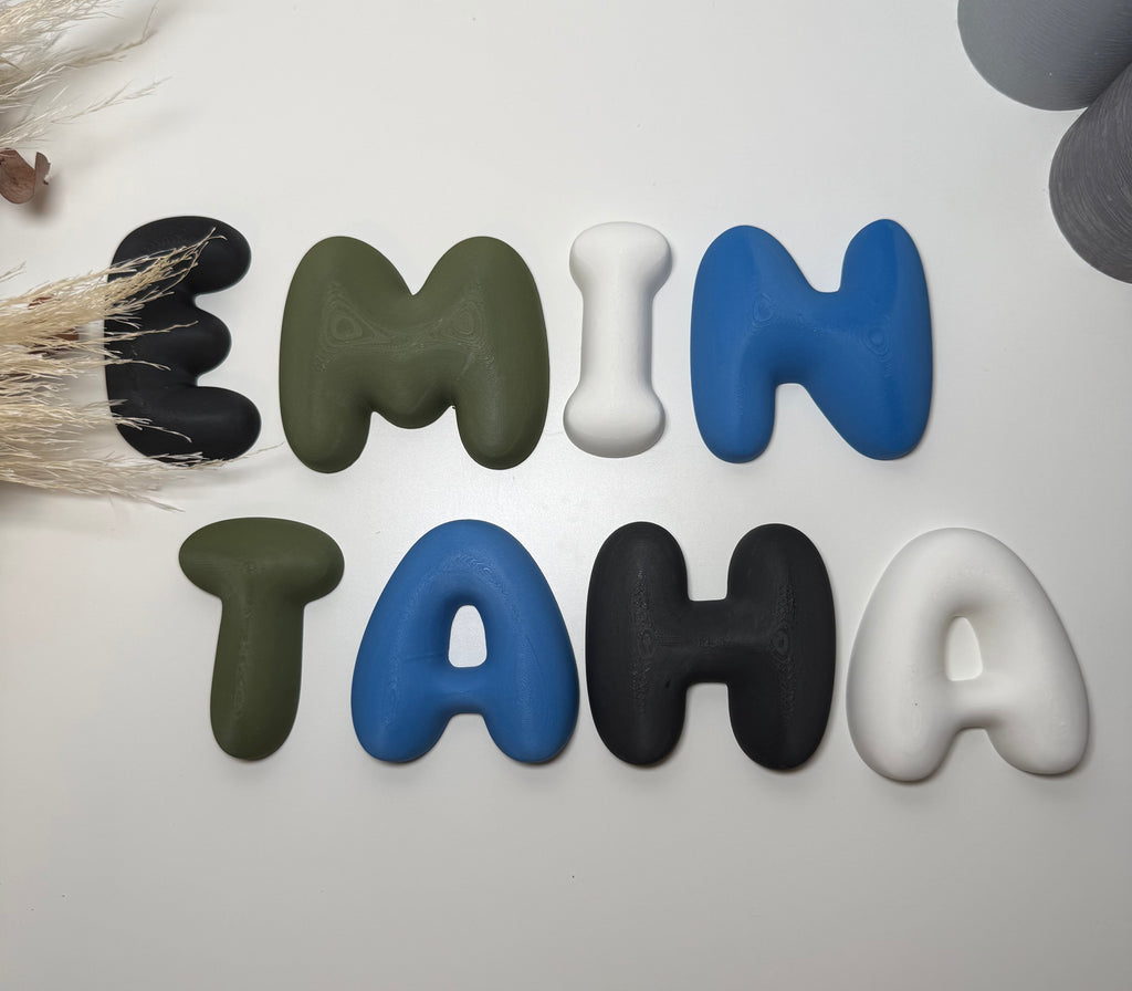 Personalisierte 3D Bubble Buchstaben