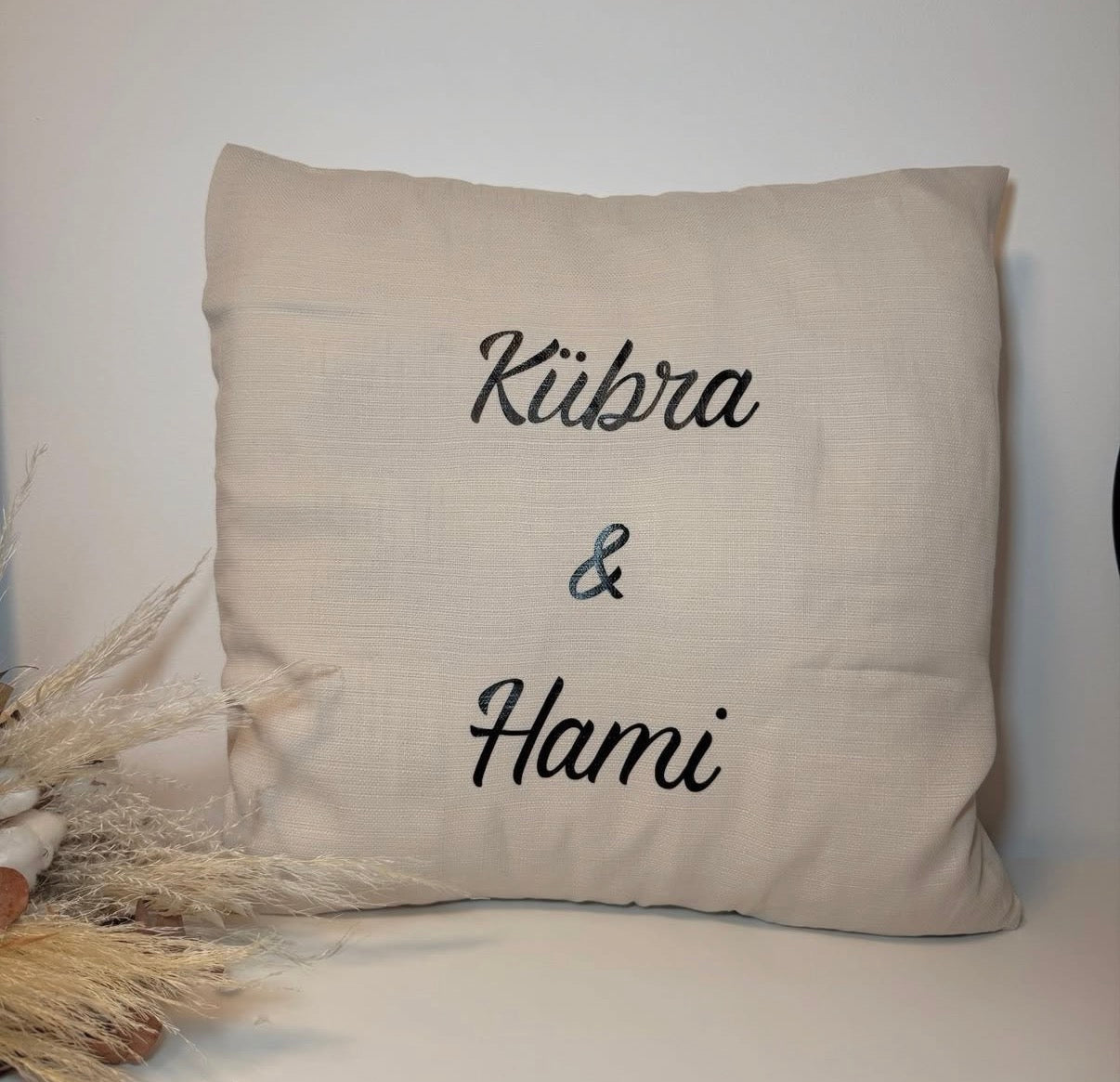 Personalisiertes Hochzeitskissen mit Namen | İsimli Yastık